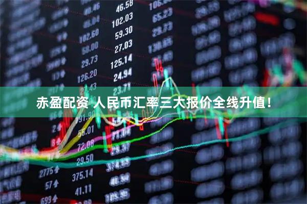 赤盈配资 人民币汇率三大报价全线升值！