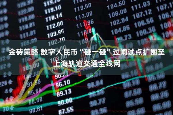 金砖策略 数字人民币“碰一碰”过闸试点扩围至上海轨道交通全线网